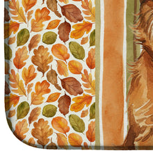 Load image into Gallery viewer, Belge Brussels Griffon Heirloom Fall Dish Drying Mat