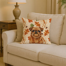 Load image into Gallery viewer, Belge Brussels Griffon Heirloom Fall Throw Pillow