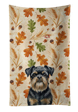 Load image into Gallery viewer, Black and Tan Brussels Griffon Heirloom Fall Kitchen Towel