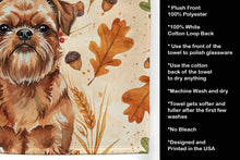 Load image into Gallery viewer, Red Brussels Griffon Heirloom Fall Kitchen Towel