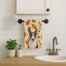 Load image into Gallery viewer, Brindle and White Bull Terrier Heirloom Fall Kitchen Towel