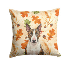 Load image into Gallery viewer, Brindle and White Bull Terrier Heirloom Fall Throw Pillow