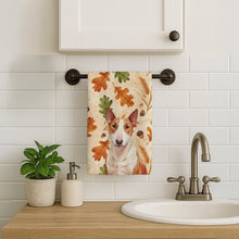 Load image into Gallery viewer, Red and White Bull Terrier Heirloom Fall Kitchen Towel