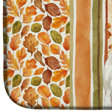 Load image into Gallery viewer, White Bull Terrier Heirloom Fall Dish Drying Mat