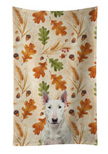 Load image into Gallery viewer, White Bull Terrier Heirloom Fall Kitchen Towel
