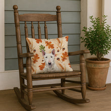 Load image into Gallery viewer, White Bull Terrier Heirloom Fall Throw Pillow