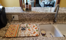 Load image into Gallery viewer, Bullmastiff Heirloom Fall Dish Drying Mat