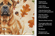 Load image into Gallery viewer, Red Bullmastiff Heirloom Fall Kitchen Towel