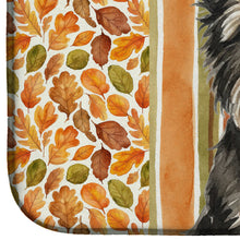 Load image into Gallery viewer, Black Cairn Terrier Heirloom Fall Dish Drying Mat