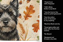 Load image into Gallery viewer, Black Cairn Terrier Heirloom Fall Kitchen Towel