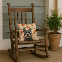 Load image into Gallery viewer, Black Cairn Terrier Heirloom Fall Throw Pillow