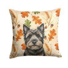 Load image into Gallery viewer, Black Cairn Terrier Heirloom Fall Throw Pillow