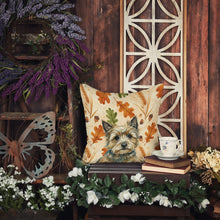 Load image into Gallery viewer, Cairn Terrier Heirloom Fall Throw Pillow
