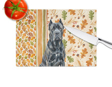 Load image into Gallery viewer, Cane Corso Heirloom Fall Glass Cutting Board