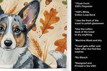 Load image into Gallery viewer, Blue Merle Cardigan Welsh Corgi Heirloom Fall Kitchen Towel