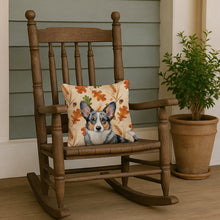 Load image into Gallery viewer, Blue Merle Cardigan Welsh Corgi Heirloom Fall Throw Pillow