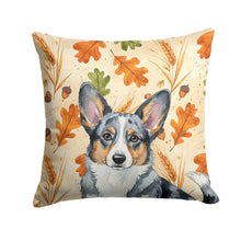 Load image into Gallery viewer, Blue Merle Cardigan Welsh Corgi Heirloom Fall Throw Pillow
