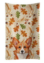 Load image into Gallery viewer, Red Cardigan Welsh Corgi Heirloom Fall Kitchen Towel