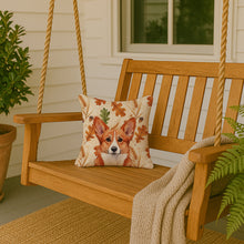 Load image into Gallery viewer, Red Cardigan Welsh Corgi Heirloom Fall Throw Pillow