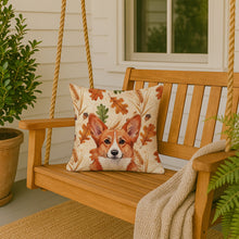 Load image into Gallery viewer, Red Cardigan Welsh Corgi Heirloom Fall Throw Pillow