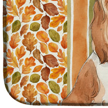 Load image into Gallery viewer, Blenheim Cavalier Spaniel Heirloom Fall Dish Drying Mat