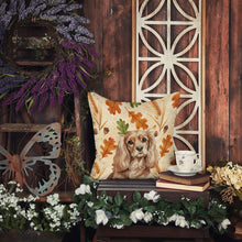 Load image into Gallery viewer, Ruby Cavalier Spaniel Heirloom Fall Throw Pillow