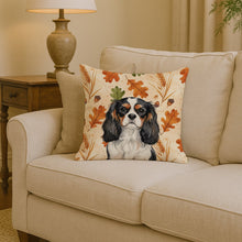 Load image into Gallery viewer, Tricolor Cavalier Spaniel Heirloom Fall Throw Pillow