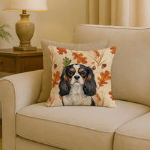 Load image into Gallery viewer, Tricolor Cavalier Spaniel Heirloom Fall Throw Pillow