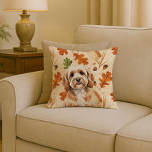 Load image into Gallery viewer, Cavapoo Heirloom Fall Throw Pillow