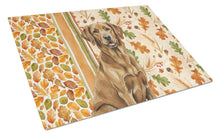 Load image into Gallery viewer, Chesapeake Bay Retriever Heirloom Fall Glass Cutting Board