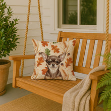 Load image into Gallery viewer, Chocolate Chihuahua Heirloom Fall Throw Pillow