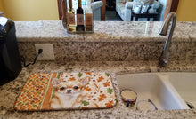 Load image into Gallery viewer, Fawn Chihuahua Heirloom Fall Dish Drying Mat