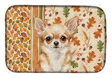 Load image into Gallery viewer, Fawn Chihuahua Heirloom Fall Dish Drying Mat