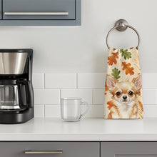 Load image into Gallery viewer, Fawn Chihuahua Heirloom Fall Kitchen Towel