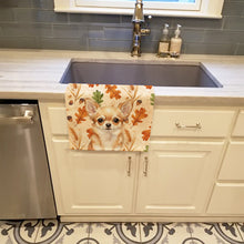 Load image into Gallery viewer, Fawn Chihuahua Heirloom Fall Kitchen Towel