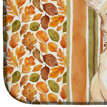 Load image into Gallery viewer, Cream Chihuahua Heirloom Fall Dish Drying Mat