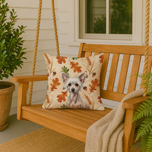Load image into Gallery viewer, Hairless Chinese Crested Heirloom Fall Throw Pillow