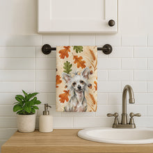 Load image into Gallery viewer, Hairless Mottled Pattern Chinese Crested Heirloom Fall Kitchen Towel