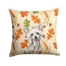 Load image into Gallery viewer, Hairless Mottled Pattern Chinese Crested Heirloom Fall Throw Pillow