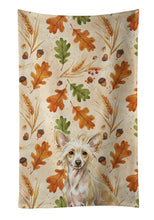 Load image into Gallery viewer, Hairless Palomino Chinese Crested Heirloom Fall Kitchen Towel