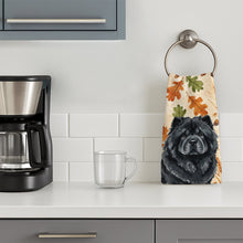 Load image into Gallery viewer, Black Chow Chow Heirloom Fall Kitchen Towel