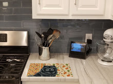Load image into Gallery viewer, Black Chow Chow Heirloom Fall Glass Cutting Board