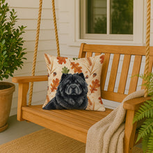 Load image into Gallery viewer, Black Chow Chow Heirloom Fall Throw Pillow