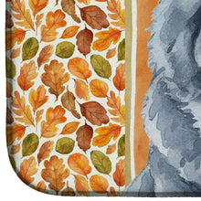 Load image into Gallery viewer, Blue Chow Chow Heirloom Fall Dish Drying Mat