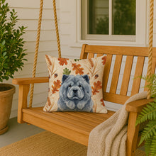Load image into Gallery viewer, Blue Chow Chow Heirloom Fall Throw Pillow