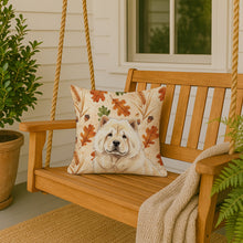 Load image into Gallery viewer, Cream Chow Chow Heirloom Fall Throw Pillow