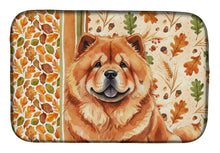 Load image into Gallery viewer, Red Chow Chow Heirloom Fall Dish Drying Mat