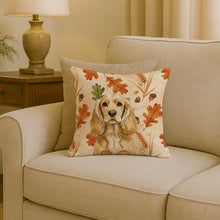 Load image into Gallery viewer, Buff Cocker Spaniel Heirloom Fall Throw Pillow