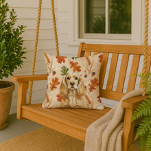 Load image into Gallery viewer, Buff Cocker Spaniel Heirloom Fall Throw Pillow