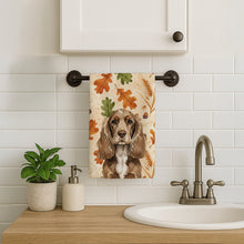 Load image into Gallery viewer, Chocolate Cocker Spaniel Heirloom Fall Kitchen Towel